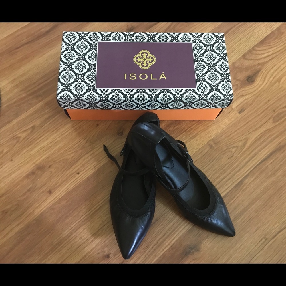 ISOLA PALLETERI leather flats